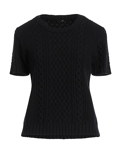 ASPESI Sweater Black 100% Virgin Wool