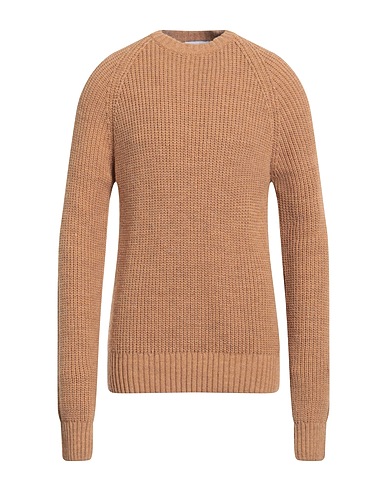 MANUEL RITZ Sweater Tan 75% Acrylic, 10% Wool, 10% Viscose, 5% Alpaca wool