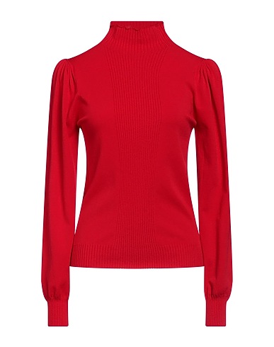 TWINSET Polo neck Red 70% Viscose, 30% Polyester