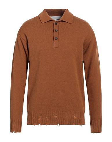 AMARANTO Jumper Camel 90% Wool, 10% Cashmere