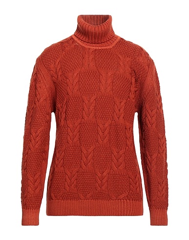 BELLWOOD Polo neck Rust 100% Virgin Wool