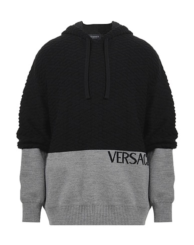 VERSACE Jumper Black 99% Wool, 1% Other Fibres