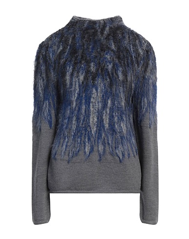 ALBERTA FERRETTI Polo neck Blue 100% Virgin Wool, Mohair wool, Polyamide