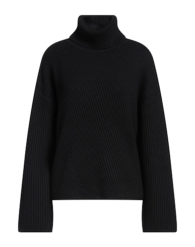 JOSEPH Polo neck Black 50% Cotton, 40% Wool, 10% Cashmere