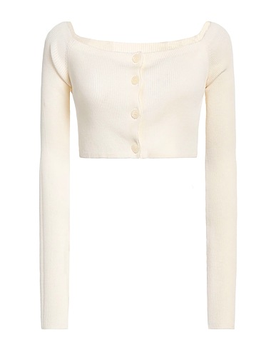 LOW CLASSIC Strickjacke Cremeweiß 65% Rayon, 35% Nylon