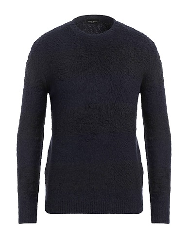 ROBERTO COLLINA Sweater Midnight blue 80% Cotton, 16% Nylon, 4% Elastane