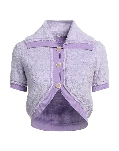 JACQUEMUS Cardigan Lilla 35% Poliammide, 28% Lana, 25% Viscosa, 12% Lana di alpaca