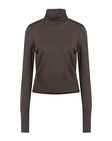 MM6 MAISON MARGIELA Turtleneck Dark brown 100% Wool
