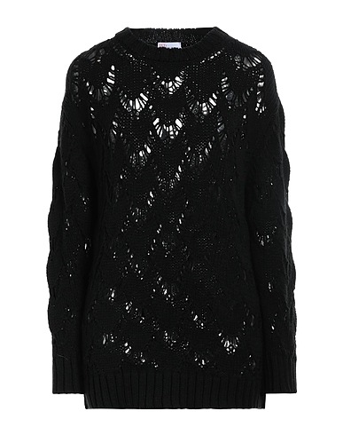 REDValentino Jumper Black 50% Acrylic, 50% Wool