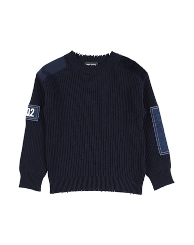 DSQUARED2 Jumper Midnight blue 33% Rayon, 23% Nylon, 20% Cotton, 20% Wool, 4% Cashmere