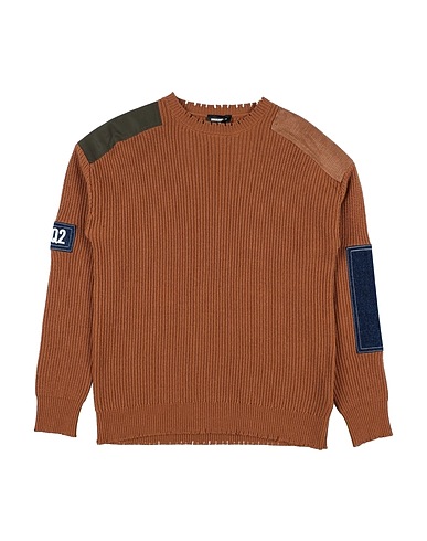 DSQUARED2 Pullover Cammello 33% Rayon, 23% Nylon, 20% Cotone, 20% Lana, 4% Cachemire