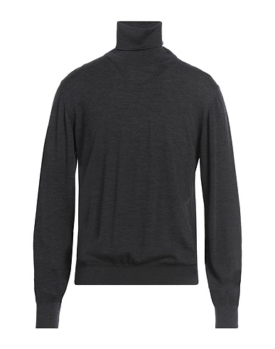 ALPHA STUDIO Polo neck THE FINE ESSENTIALS Charcoal 100% Merino Wool