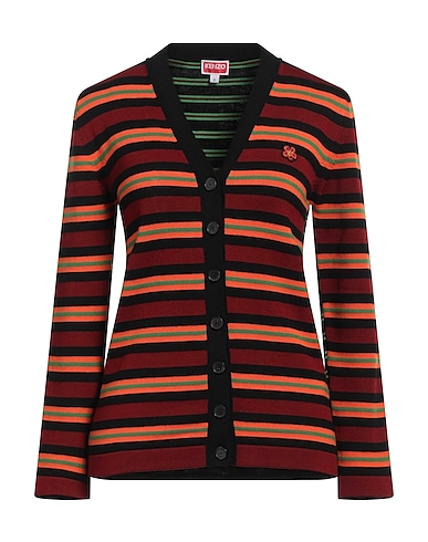 KENZO Cardigan Orange 95% Wool, 5% Cotton