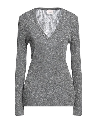 VIKI-AND Jumper Grey 70% Viscose, 15% Polyester, 15% Metallic Polyester