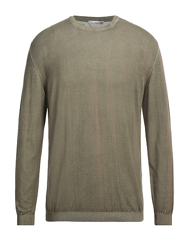 GREY DANIELE ALESSANDRINI Sweater Military green 100% Cotton