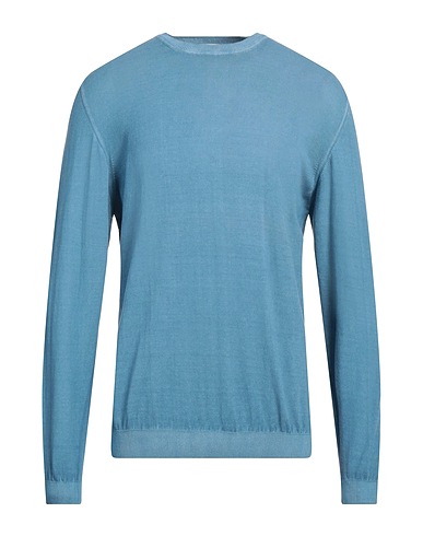 GREY DANIELE ALESSANDRINI Pullover Bleu pétrole 100% Coton