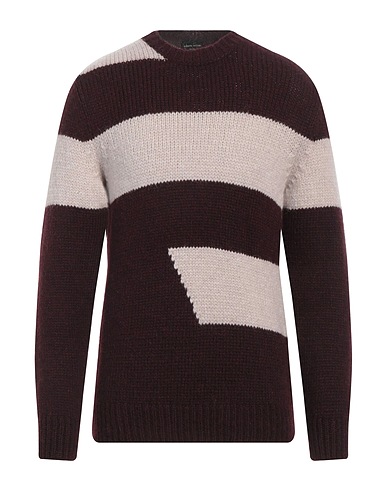 ROBERTO COLLINA Sweater Burgundy 68% Baby alpaca wool, 22% Nylon, 10% Wool