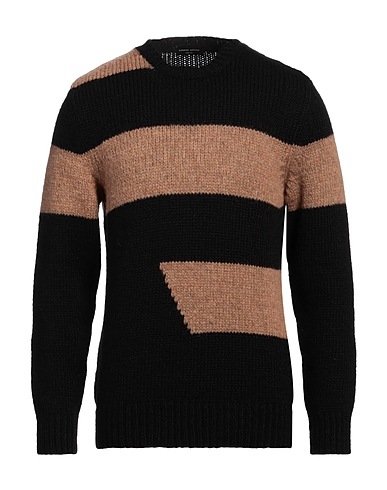 ROBERTO COLLINA Jumper Black 68% Baby alpaca wool, 22% Nylon, 10% Wool