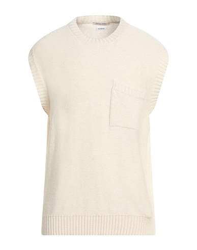 DANIELE FIESOLI Γιλέκο από πλεκτό ύφασμα Κρεμ 50% Κασμίρι, 50% Πολυαμίδη