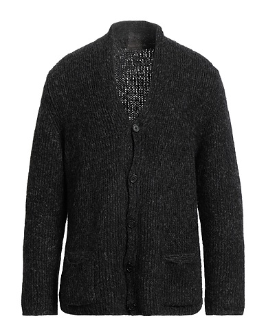 FABRIZIO DEL CARLO Cardigan Charcoal 45% Merino Wool, 30% Baby alpaca wool, 25% Polyamide
