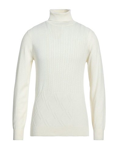 HAMAKI-HO Polo neck White 28% Polyester, 25% Nylon, 17% Viscose, 15% Acrylic, 15% Wool