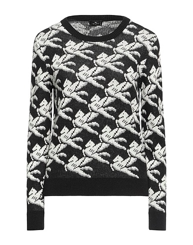 ETRO Pullover Nero 83% Lana, 9% Viscosa, 8% Cachemire