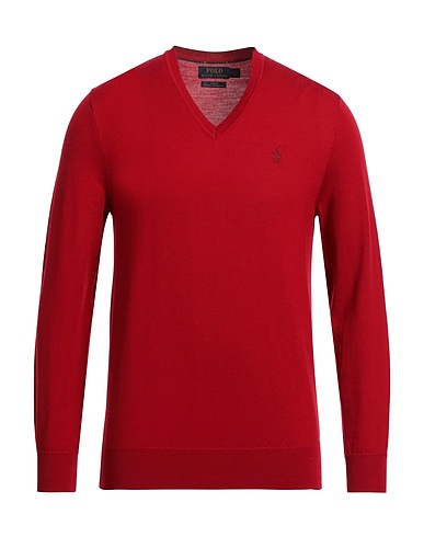 POLO RALPH LAUREN Jersey Rojo 100% Lana Merina