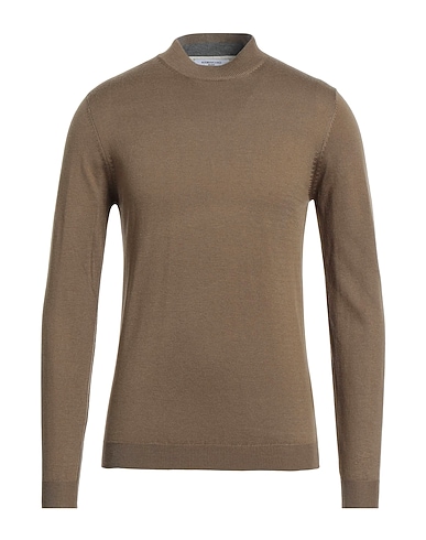 HAMAKI-HO Polo neck Khaki 50% Polyester, 20% Acrylic, 20% Nylon, 10% Merino Wool