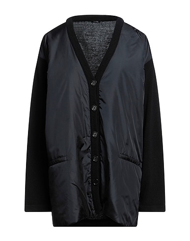 ASPESI Cardigan Black 100% Wool, Polyamide