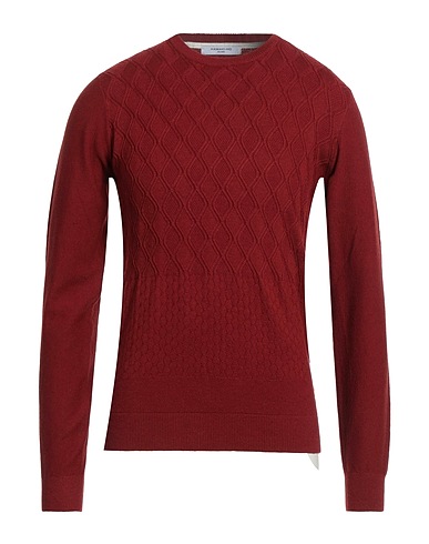 HAMAKI-HO Sweater Burgundy 28% Polyester, 25% Nylon, 17% Viscose, 15% Acrylic, 15% Wool