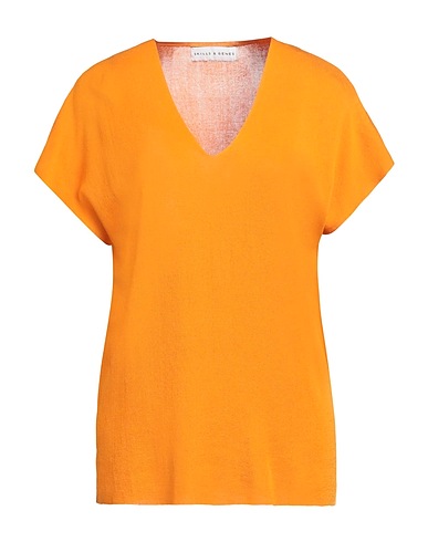 SKILLS & GENES Jumper Orange 100% Cotton