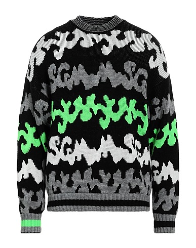 MSGM Sweater Black 50% Acrylic, 30% Wool, 20% Alpaca wool