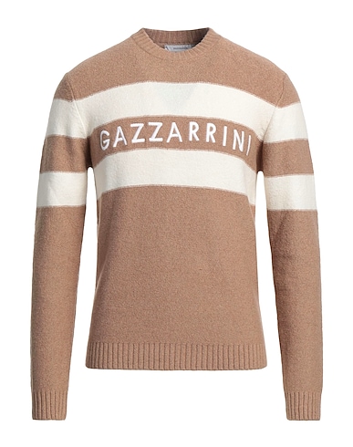 GAZZARRINI Pullover Beige 40% Cotone, 40% Acrilico, 18% Poliestere, 2% Elastan