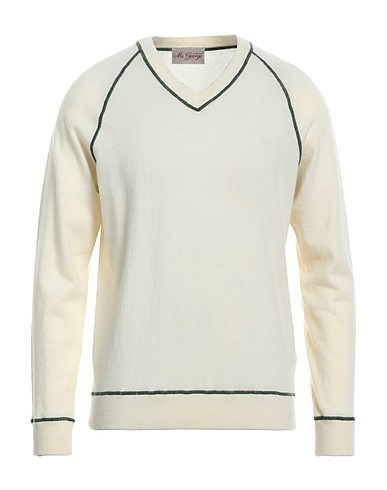 MC GEORGE Sweater Cream 90% Wool, 10% Cashmere
