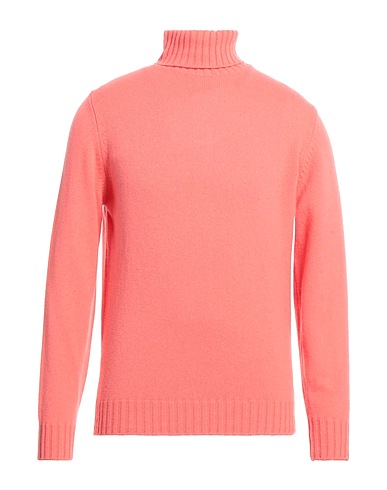 FILIPPO DE LAURENTIIS Rollkragenpullover Lachs 90% Super 120s Wolle, 10% Kaschmir
