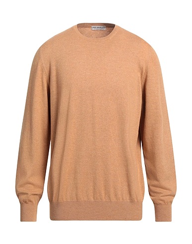 JOHN WELLINGTON Jumper Camel 70% Virgin Wool, 20% Viscose, 10% Cashmere