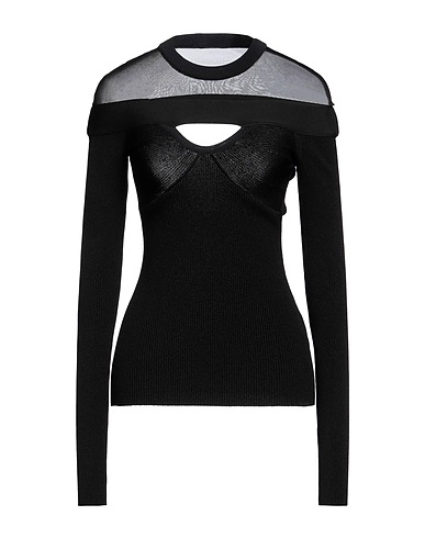 NENSI DOJAKA Jumper Black 82% Viscose, 17% Polyester, 1% Polyamide