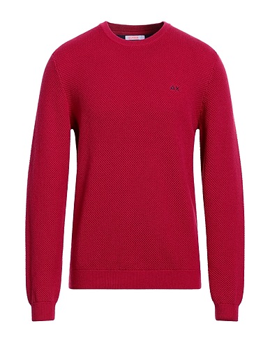 SUN 68 Jumper Garnet 50% Merino Wool, 50% Cotton