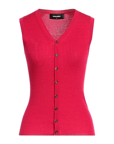 DSQUARED2 Cardigan Fucsia 100% Lana Vergine