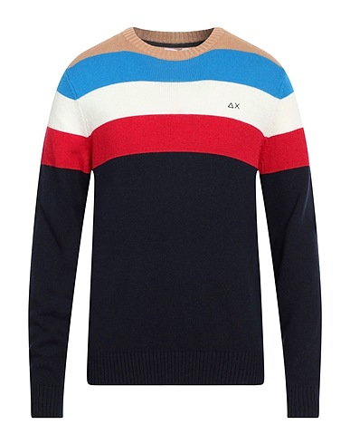 SUN 68 Sweater Navy 47% Merino Wool, 38% Viscose, 10% Polyamide, 5% Cashmere