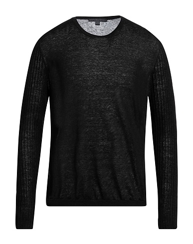 JOHN VARVATOS プルオーバー ブラック リネン 100%