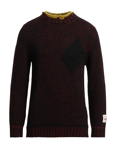 LONGO プルオーバー ボルドー モヘヤ 50% / ナイロン 30% / ウール 20% / 合成繊維 / カシミヤ