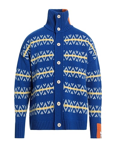 RIGHT FOR Cardigan Blue 70% Wool, 25% Polyamide, 5% Other Fibres