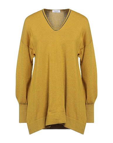 FABIANA FILIPPI Jumper Mustard 75% Pure virgin wool IWS, 15% Silk, 10% Cashmere