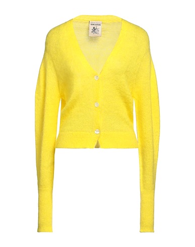 SEMICOUTURE Cardigan Yellow 38% Acrylic, 32% Polyamide, 30% Mohair wool