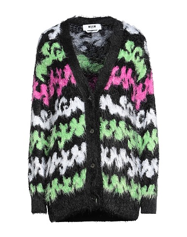 MSGM Cardigan Black 100% Polyamide