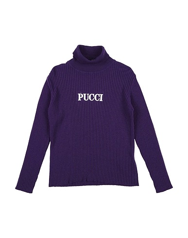 PUCCI Turtleneck Plum 40% Merino Wool, 30% Viscose, 20% Polyamide, 10% Cashmere