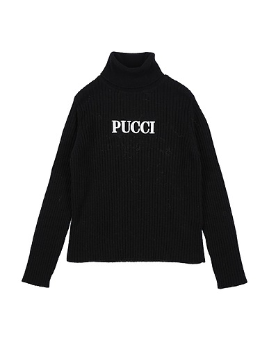 PUCCI Turtleneck Black 40% Merino Wool, 30% Viscose, 20% Polyamide, 10% Cashmere