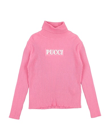 PUCCI Polo neck Pink 40% Merino Wool, 30% Viscose, 20% Polyamide, 10% Cashmere