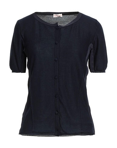 CRUCIANI Cardigan Midnight blue 70% Cashmere, 30% Silk